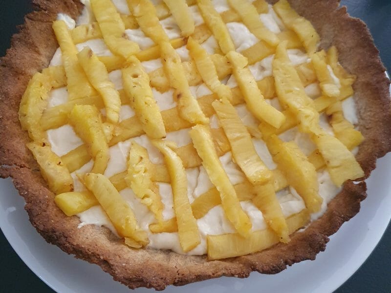 Cliquez pour zoomer ! Tarte piña colada Thermomix par Marie biscotte