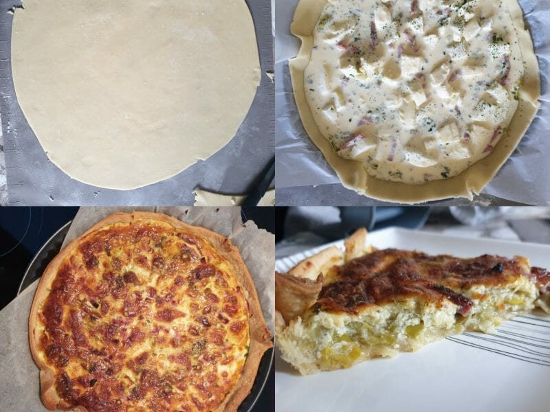 Cliquez pour zoomer ! Flamiche aux poireaux et gorgonzola Thermomix par elodiiep