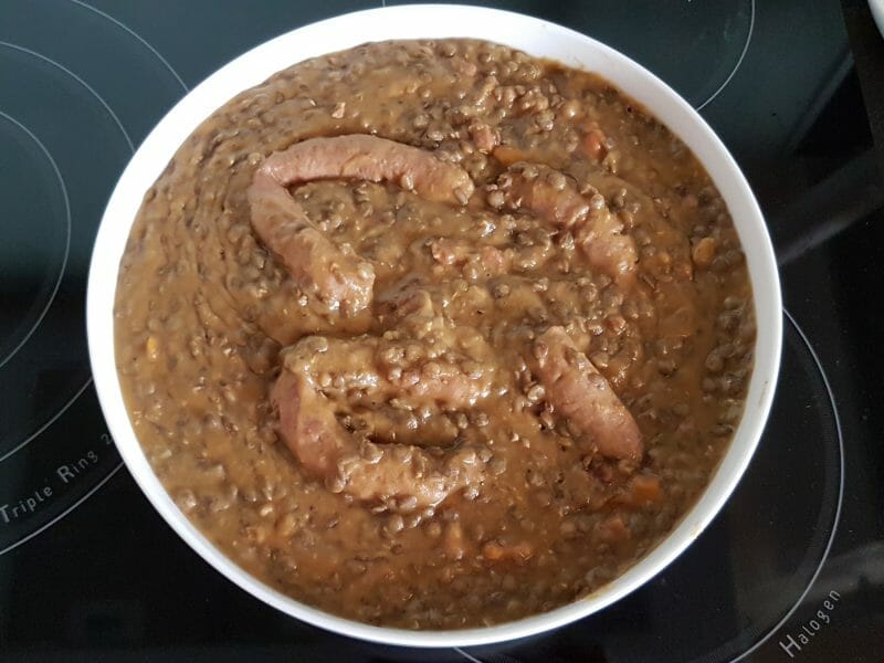 Cliquez pour zoomer ! Lentilles et ses saucisses Thermomix par Krn1