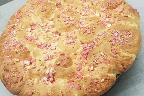 Cliquez pour zoomer ! Brioche aux pralines roses Thermomix par stessy13150