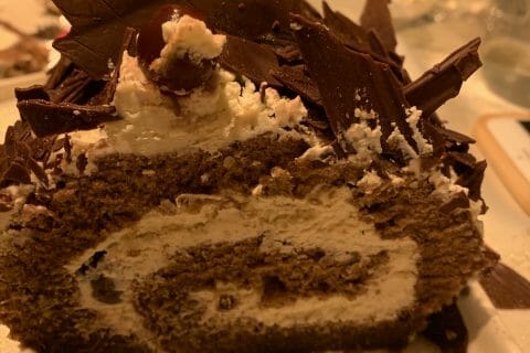 Cliquez pour zoomer ! Bûche forêt noire Thermomix par hgdanslacuisine