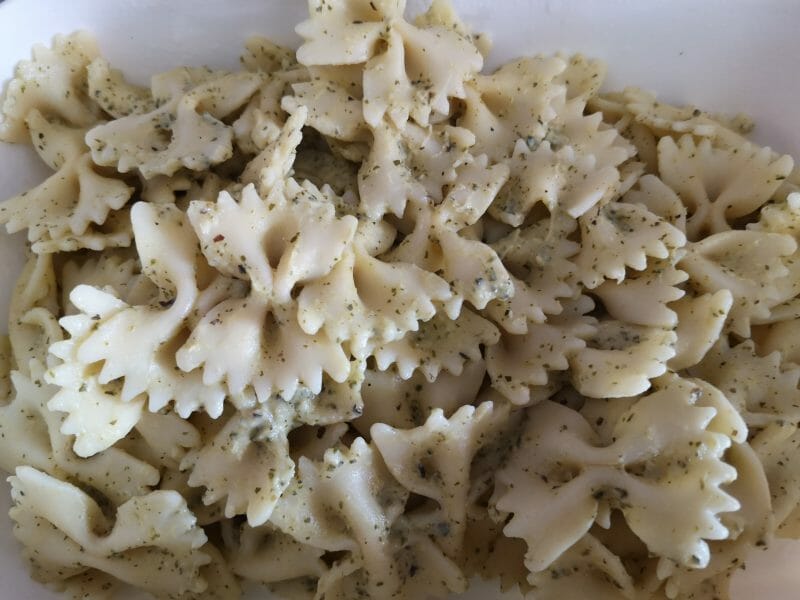 Cliquez pour zoomer ! Farfalle à la crème de courgettes Thermomix par cathycol59