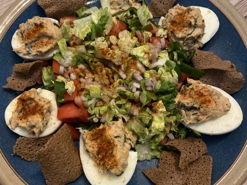 Cliquez pour zoomer ! Oeufs mimosa Thermomix par gigiaubepine6440