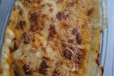 Cliquez pour zoomer ! Gratin de macaroni reblochon et chorizo Thermomix par Saperlipopette
