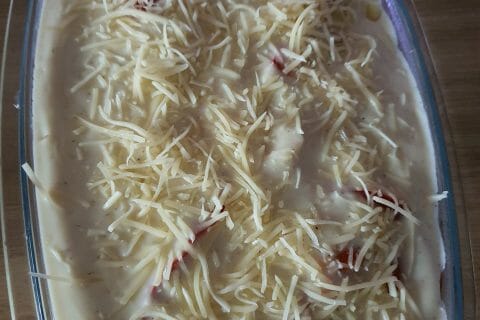 Cliquez pour zoomer ! Gratin de macaroni reblochon et chorizo Thermomix par Saperlipopette