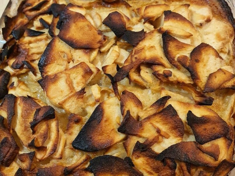 Cliquez pour zoomer ! Flognarde aux pommes Thermomix par Saperlipopette