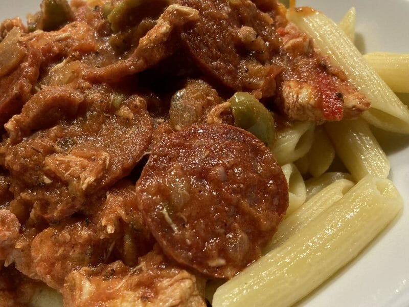 Cliquez pour zoomer ! Sauté de poulet au chorizo Thermomix par Pompotes14