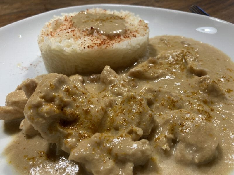 Cliquez pour zoomer ! Effiloché de poulet aux cacahuètes Thermomix par Pompotes14