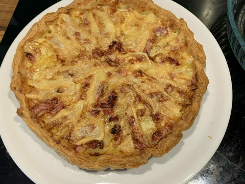 Cliquez pour zoomer ! Tarte aux pommes de terre et lardons Thermomix par Miamm