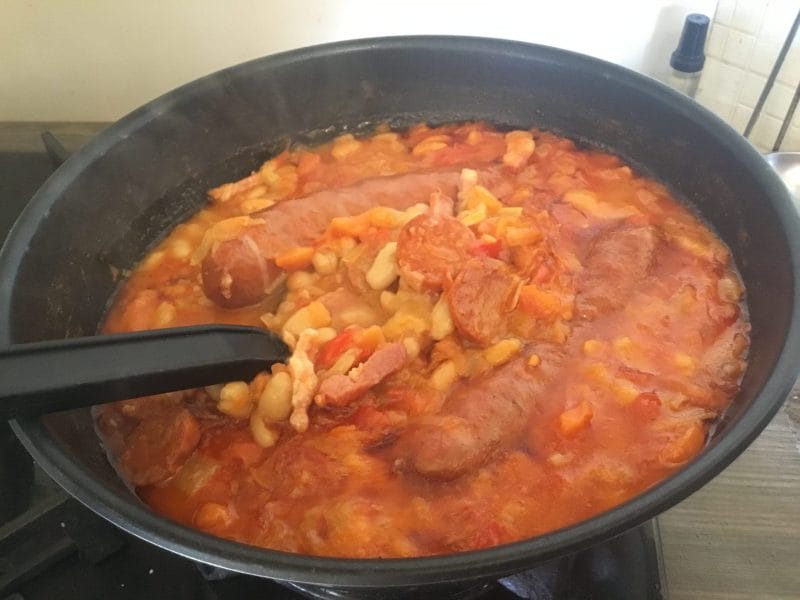 Cliquez pour zoomer ! Mijoté d’haricots blanc légumes et chorizo Thermomix par Chat patapon
