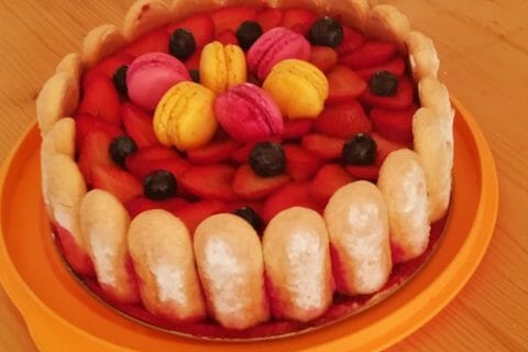 Cliquez pour zoomer ! Bavarois aux framboises Thermomix par Chat patapon