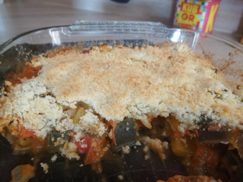 Crumble aux légumes provençaux au Thermomix - Cookomix
