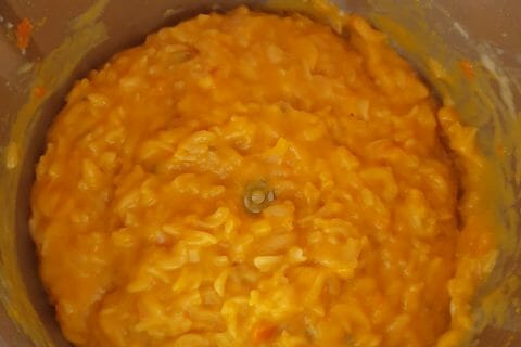 Cliquez pour zoomer ! Fusilli à la crème de potimarron et gorgonzola au Thermomix
