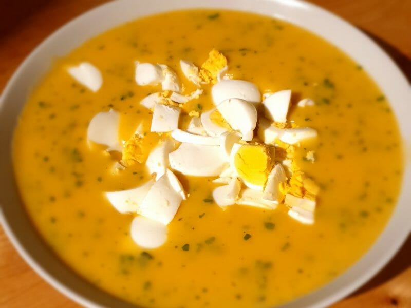 Cliquez pour zoomer ! Soupe aux oeufs et à la coriandre Thermomix par andra2702