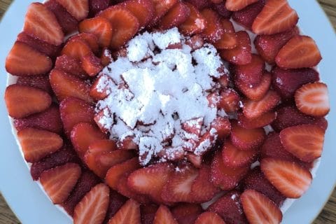 Cliquez pour zoomer ! Tarte aux fraises sans cuisson Thermomix par mimi1564