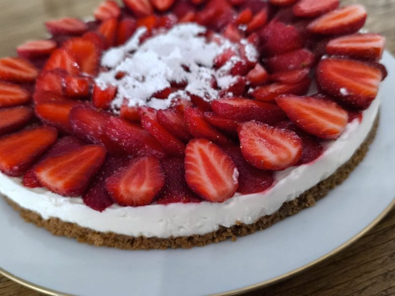 Cliquez pour zoomer ! Tarte aux fraises sans cuisson Thermomix par mimi1564