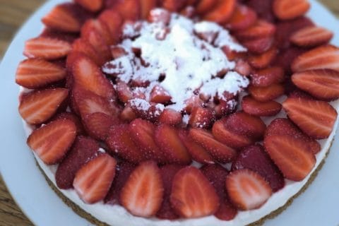 Cliquez pour zoomer ! Tarte aux fraises sans cuisson Thermomix par mimi1564