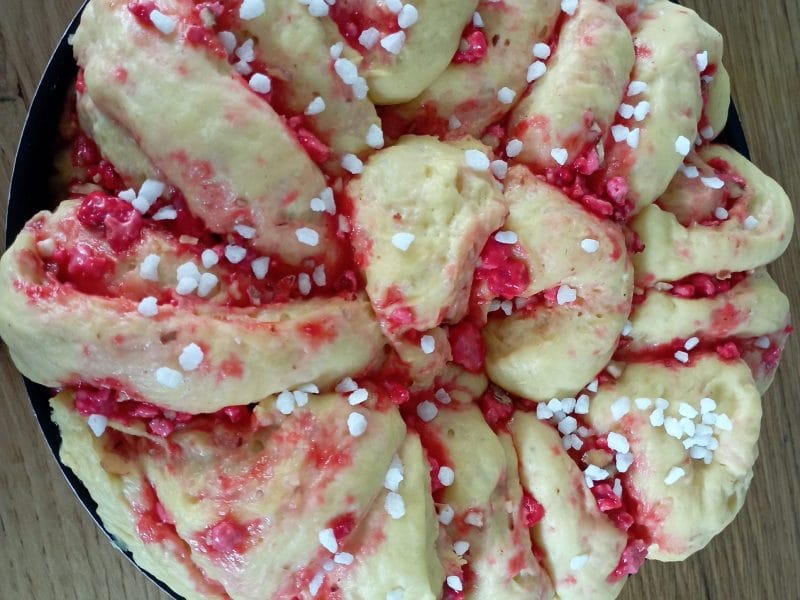 Cliquez pour zoomer ! Brioche aux pralines roses Thermomix par mimi1564