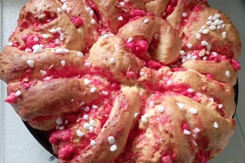 Cliquez pour zoomer ! Brioche aux pralines roses Thermomix par mimi1564