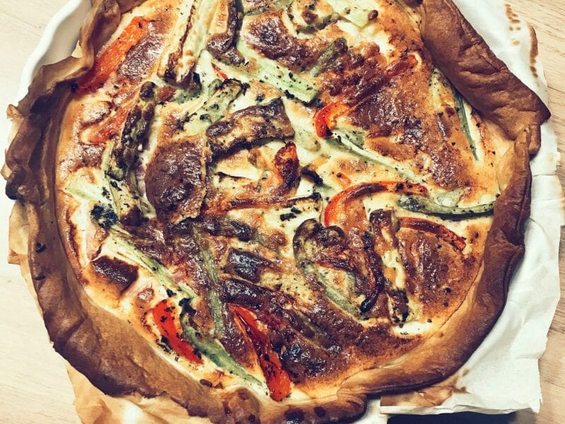 Cliquez pour zoomer ! Quiche poivrons et courgettes Thermomix par Perrinesix