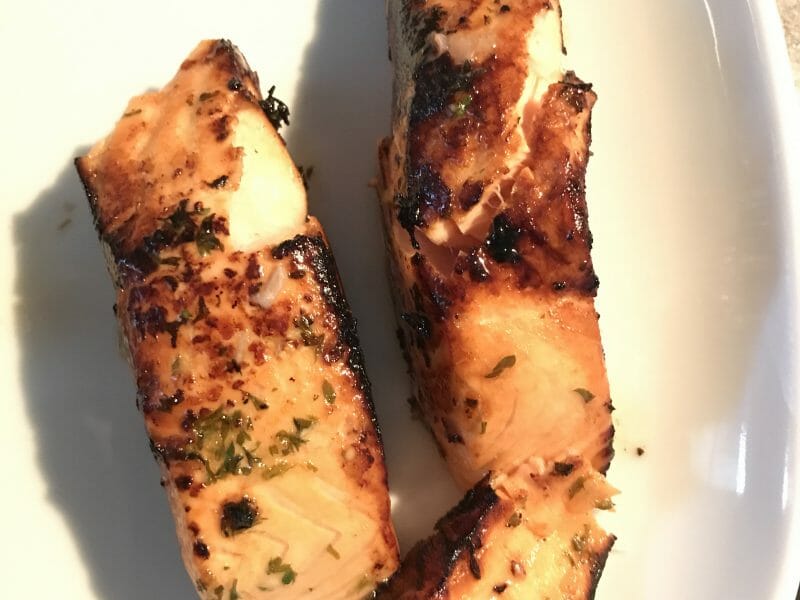 Cliquez pour zoomer ! Saumon au citron et à l’ail Thermomix par Perrinesix