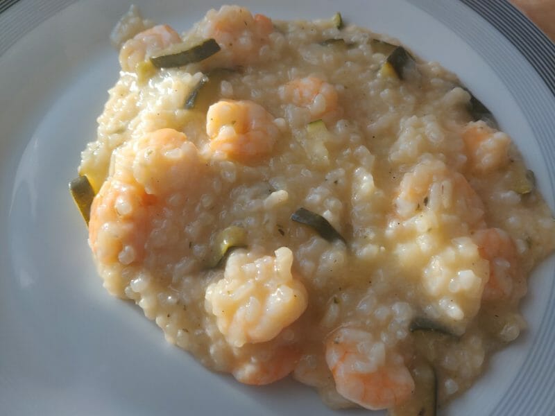 Cliquez pour zoomer ! Risotto courgettes et crevettes Thermomix par aurorebertht