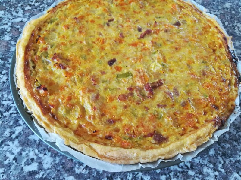 Cliquez pour zoomer ! Tarte courgettes et carottes Thermomix par marikaten
