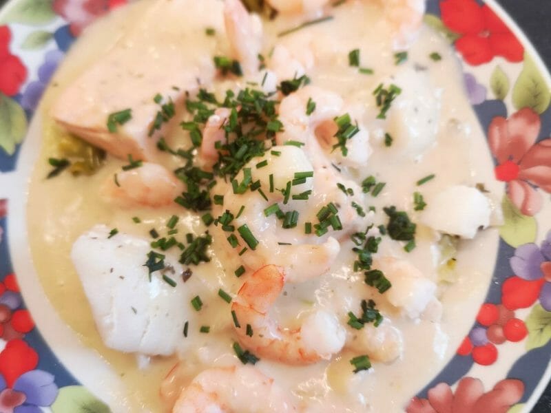 Cliquez pour zoomer ! Blanquette de la mer Thermomix par Sido