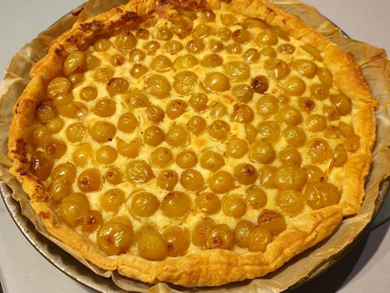 Cliquez pour zoomer ! Tarte aux raisins Thermomix par babou45700
