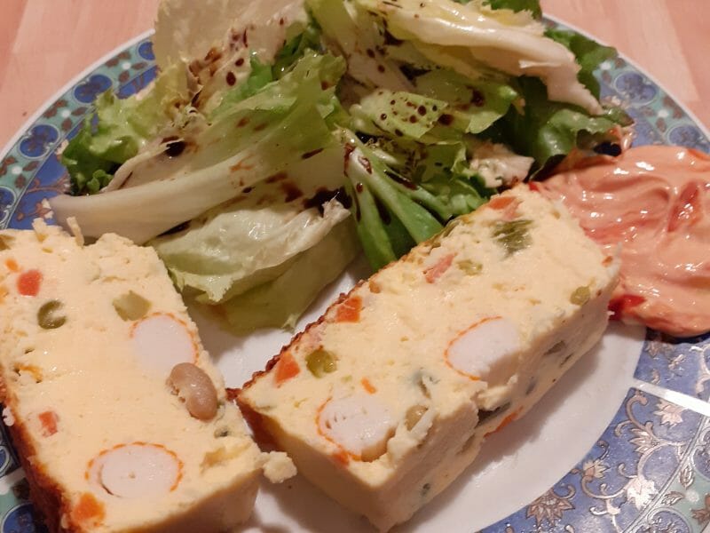 Cliquez pour zoomer ! Terrine de macédoine et surimi Thermomix par nina490