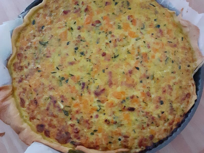 Cliquez pour zoomer ! Tarte courgettes et carottes Thermomix par nina490