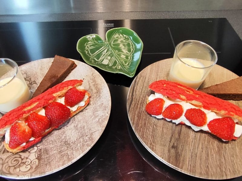 Cliquez pour zoomer ! Éclairs fraises chantilly Thermomix par nathaliebaudouinnicoli