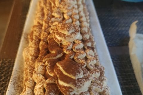 Cliquez pour zoomer ! Bûche Tiramisu Thermomix par marieln53
