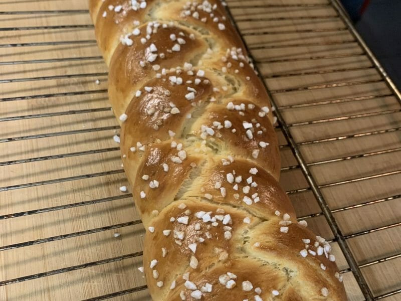 Cliquez pour zoomer ! Brioche tressée à la mie filante Thermomix par jahia