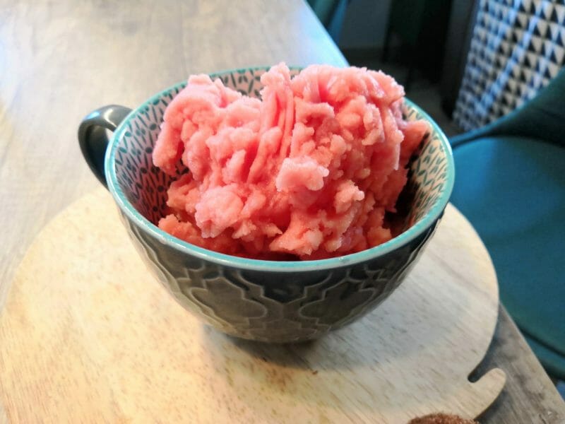Cliquez pour zoomer ! Sorbet à la pastèque Thermomix par chichips
