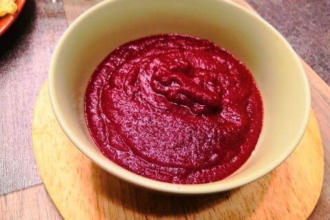 Cliquez pour zoomer ! Soupe de betterave au saumon Thermomix par chichips