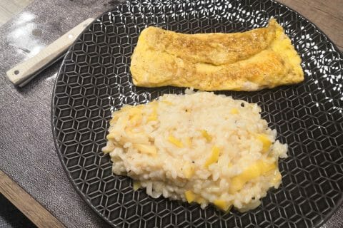 Cliquez pour zoomer ! Risotto poireaux et lardons Thermomix par chichips