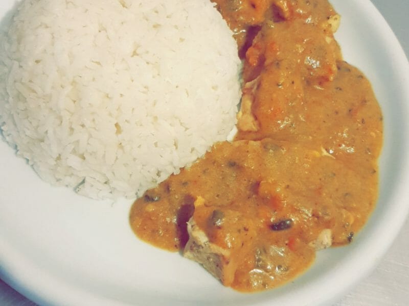 Cliquez pour zoomer ! Poulet coco aux 3 épices Thermomix par manoula75