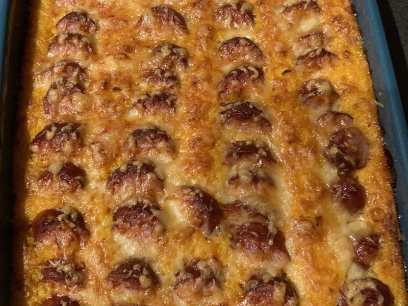 Cliquez pour zoomer ! Gratin de butternut à la saucisse de Montbéliard Thermomix par matloly27350