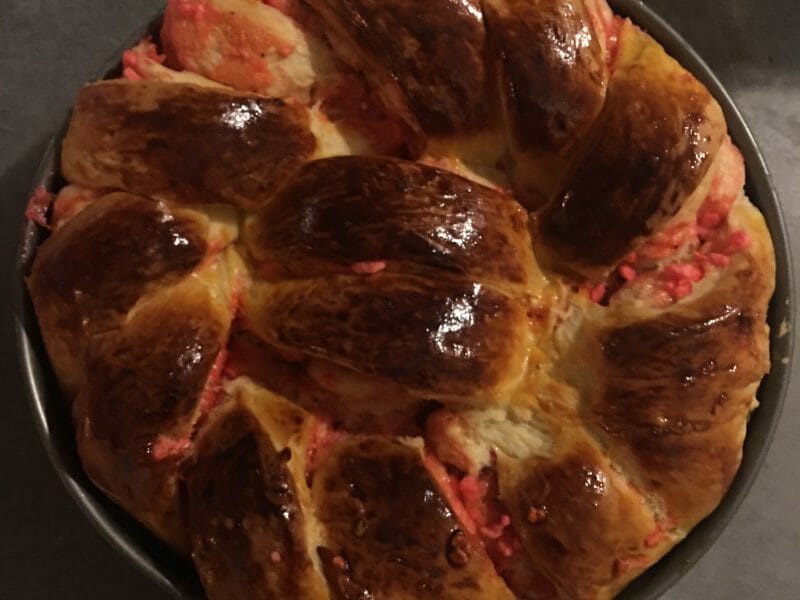 Cliquez pour zoomer ! Brioche aux pralines roses Thermomix par carodxh