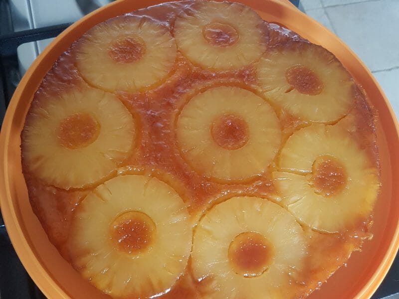 Cliquez pour zoomer ! Gâteau renversé à l’ananas Thermomix par adeline-lili