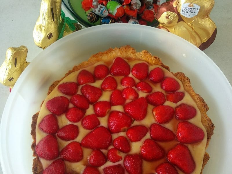 Cliquez pour zoomer ! Tarte aux fraises Thermomix par caropon31