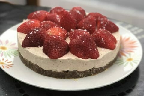 Cliquez pour zoomer ! Tarte aux fraises sans cuisson Thermomix par licornettte