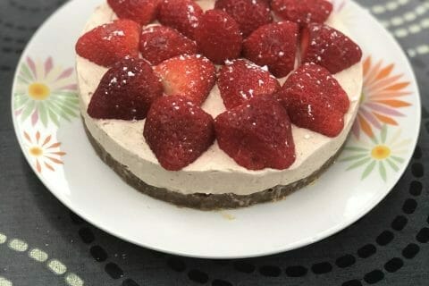 Cliquez pour zoomer ! Tarte aux fraises sans cuisson Thermomix par licornettte