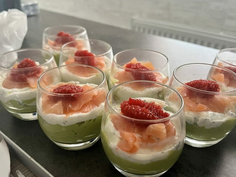 Cliquez pour zoomer ! Verrines saumon avocat Thermomix par vivine