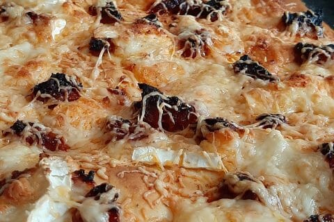 Cliquez pour zoomer ! Fougasse chèvre et lardons au Thermomix