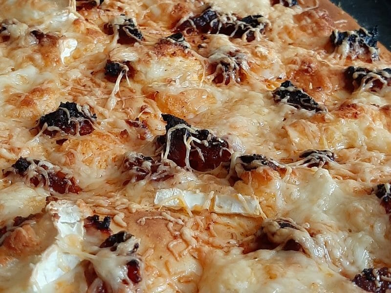 Cliquez pour zoomer ! Fougasse chèvre et lardons Thermomix par sevy38