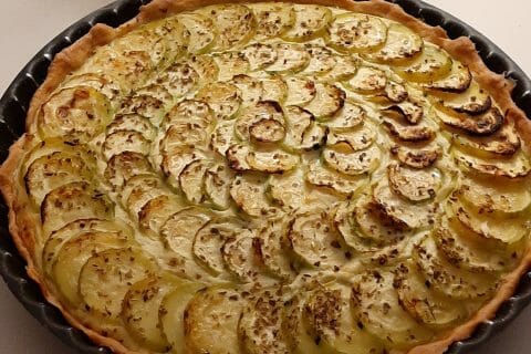 Cliquez pour zoomer ! Tarte courgettes et ricotta au Thermomix