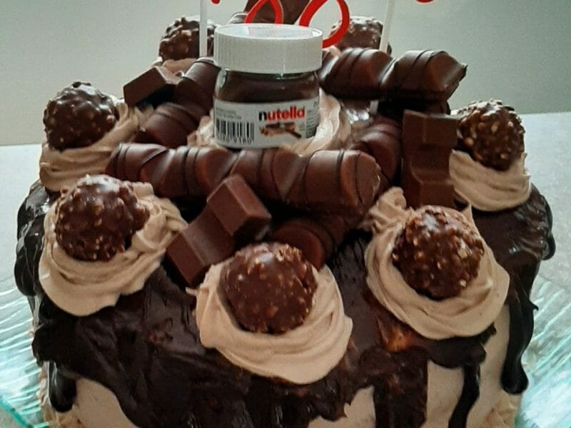 Cliquez pour zoomer ! Layer cake Kinder Bueno Thermomix par sevy38