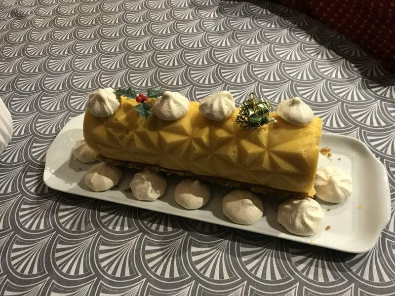 Cliquez pour zoomer ! Bûche glacée mangue et framboise Thermomix par maiouun